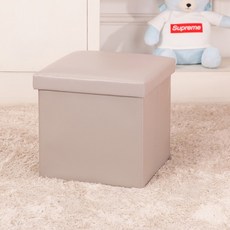 무지 수납 의자 30 cm, 그레이, 1개