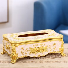 JCP復古風玫瑰面紙盒, 粉色的