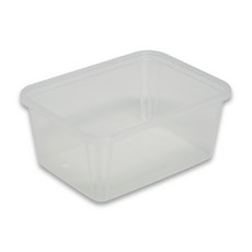 생활엔 사각밀폐용기 500ml 뚜껑 별매, 50개입, 1개