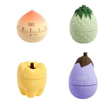 水果形狀計時器 4種組, 混色, 1套