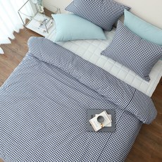 taccatacca 格紋棉質被套組