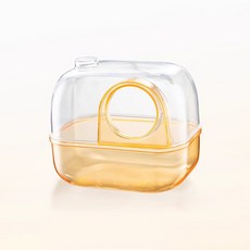 Lanboer 倉鼠透明彩色沙盆 M, 1個, 橘色