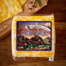 루미아노 캘리포니아 셀렉트 팜즈 콜비 잭 슬라이스 치즈, 226g, 1개, 1개입