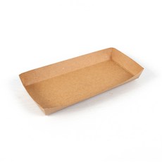 The Pack Company 紙製方形托盤 4號, 牛皮, 100個