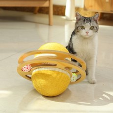 Chilsi 貓咪小行星遊戲圈玩具, 1個, 黃色