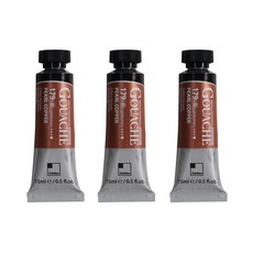 신한화구 전문가 과슈 물감 튜브 D Series 179 펄 코퍼 3개입, 15ml, 1색