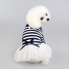 PASTEL PET 寵物紗裙連身裙, 海軍藍