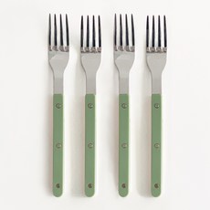 acacia home 晚餐餐叉組, 4個, 橄欖綠