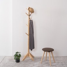 ebonia DIY木製方形掛衣架, Natural