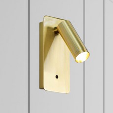 Wonha DS Vanni 動態感應 LED 無頻閃 三色變換 可調光 壁燈 5W, 金色(亮面)