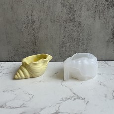 홈플로우 아름다운 소품 소라고동 석고 실리콘 몰드, 01