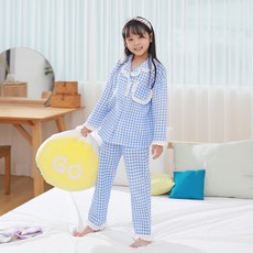 제이키즈 여아용 테너 학생 파자마 상하의 세트 PJ7017