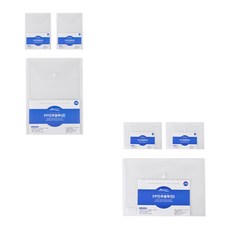 ECO Chungwoon PP按扣文件袋A4 直式 6入 + 橫式 6入, 透明, 1套