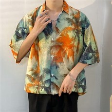 男士大尺碼夏威夷襯衫 5119