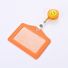 Goemse 橫式員工卡套 名牌 5.4 x 8.5 cm, 3個, 橘色