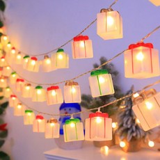 QLZHS 聖誕樹裝飾防水LED燈串3件組 3m 20燈, 混和顏色, 1套