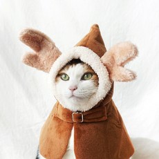 寵物聖誕魯道夫麋鹿斗篷, 混合顏色, 1個