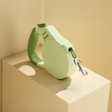 웨이비데이즈 강아지 자동 길이조절 산책 리드줄 W265-0231, 그린, 1개