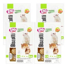 로로펫 햄스터 간식 연어 쿠키, 50g, 4개
