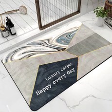 Wethehome 復古奢華主題防滑墊, 灰色, 1個