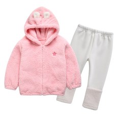 GREEN BEBE 孩童保暖連帽外套+長褲