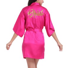 브라이드 골드 글리터 샤워 가운 XL, 로즈레드, 1개