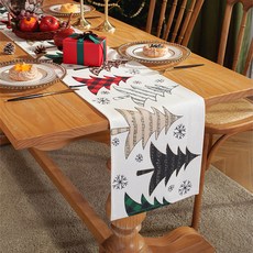 Block Mart 聖誕餐桌旗, 30 x 160 cm, 1個, 聖誕樹