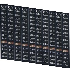 LAB&TOOLS 魚缸溫度計貼紙, 10入