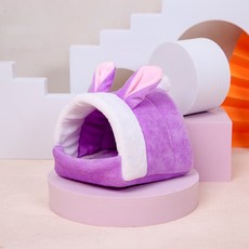 Yoreungae 小動物蹦蹦跳跳兔子躲藏屋 M, 1個, 紫色兔子