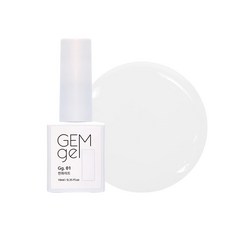 SM IVIT GEM gel 彩色美甲凝膠 10ml, 01 白色, 1瓶