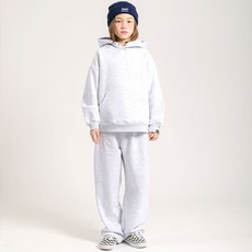 Ocelot Junior 素色刷毛束口褲 + 連帽上衣套裝