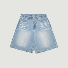 행텐 남성용 히든밴딩 와이드 하프 데님팬츠 10470-056-404-10