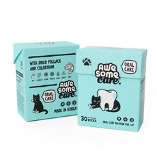 포썸 고양이 어썸 황태 파우더 영양제, 구강/치석관리, 1.5g, 60개