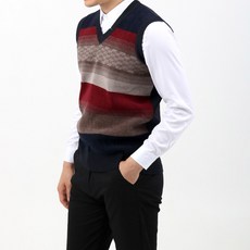 男士經典拼色針織背心 KRM1740