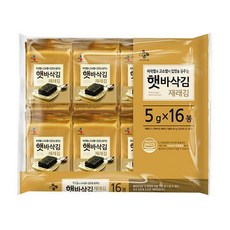 CJ제일제당 햇바삭 재래김, 80g, 1개