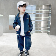 MisoPapa 男童World拉鍊運動服套裝