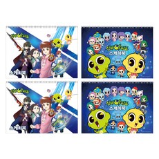 綜合 神秘公寓 素描本, 345 x 248 mm, 30張, 4個