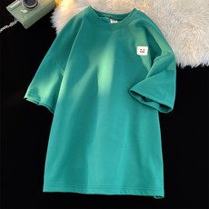 블랙101 남성용 카니코스 라운드넥 오버핏 반팔 티셔츠 B234MF00016