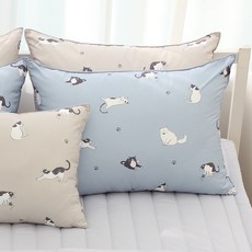 야옹이 세미 마이크로 베개커버 2p