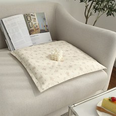 amante Flosch純棉坐墊套, 淺褐色的