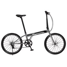 뮤트 콜라보 S20 미니벨로 접이식 자전거, 매트그레이 + 블랙, 154.3cm, 1개