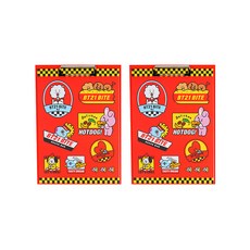 Monopoly BT21 BITE 文件板 + 便條紙套組, 紅色, 2套