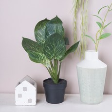 마쉬매리골드 室內裝飾人造樹 29cm, 1個, 黛粉葉