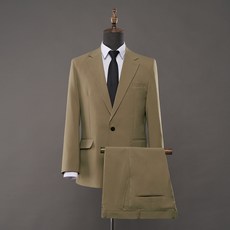 NSD 남성용 빅사이즈 사계절 원버튼 정장자켓 바지 세트
