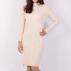 뮤리엘 데일리 베이직 골지 롱 원피스