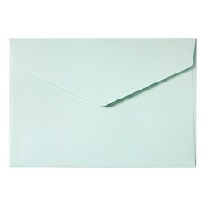 彩虹粉彩喜帖明信片信封, 藍色, 50個