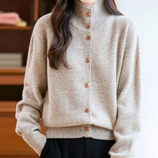 Poplar&See女款Seiming高領針織開襟衫 P25WC091715