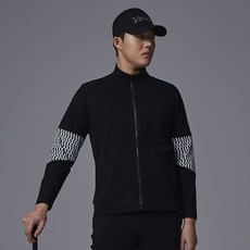 볼빅 남성용 골프 LAB 패턴 트레이닝 저지 집업 VMMTL271