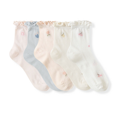 孕婦花邊蕾絲襪5件組 D07, 1套