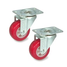 MASTER.S 無噪音輕載腳輪 平轉 9 DS 1020 PUP(R)-S, 2個